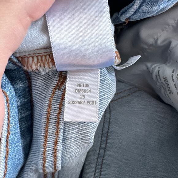 MADEWELL The Midrise Perfect Vintage Jean Alderton Light Wash Size 25 Stretch - Picture 10 of 10